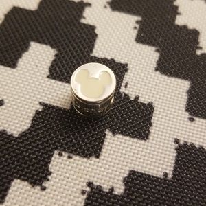 White Disney Mickey Mouse charm bead